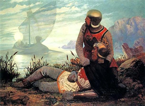 The Death of King Arthur by John Garrick. (Public domain)