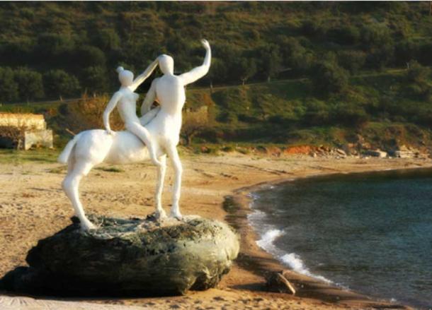 Deïaneira and Nessus by Vlahos Vaggelis.