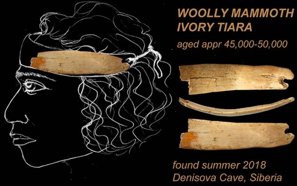 Another sensational discovery from the Denisova Cave that was made this summer season, the woolly mammoth ivory tiara.