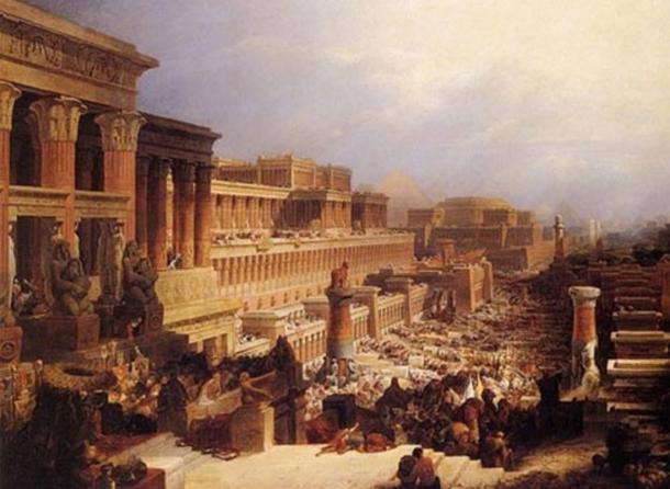 The Book of Exodus: “Departure of the Israelites”, by David Roberts, 1829. 
