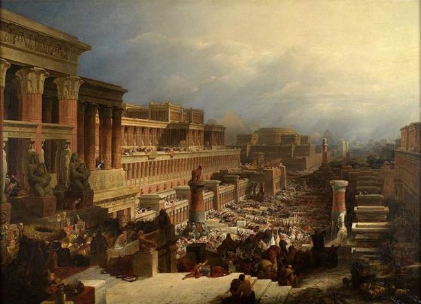 The Departure of the Israelites by David Roberts. (Public domain)
