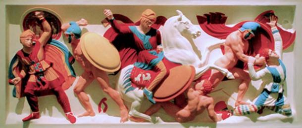 Depiction of the Battle of Gaza before the rise of the Seleucid Empire. (dallorto / CC BY-SA 3.0)