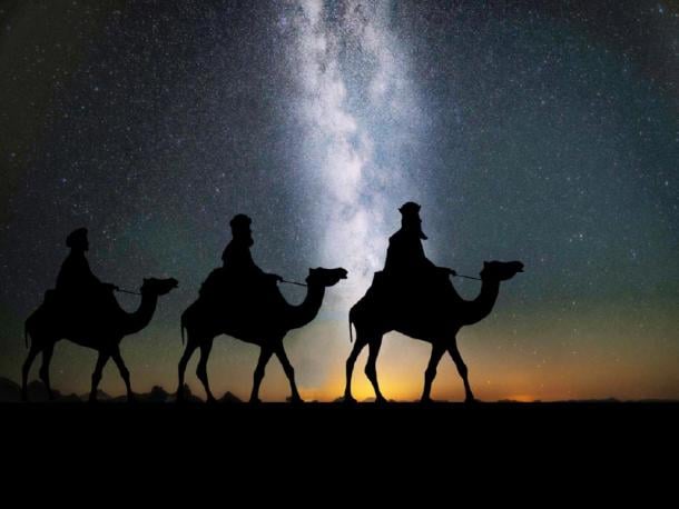 Depiction of The Magi following the star in search of baby Jesus. (Kevin Phillips / Public domain)
