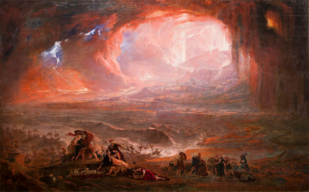 The Destruction of Pompeii and Herculaneum, painting by John Martin. (Public domain)