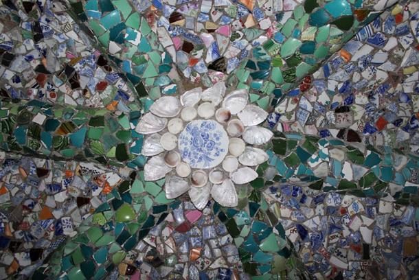 Detail from the chapel ceiling.