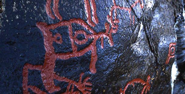 Detail of a carving at Glösa rock art center. (Glösa rock art center)