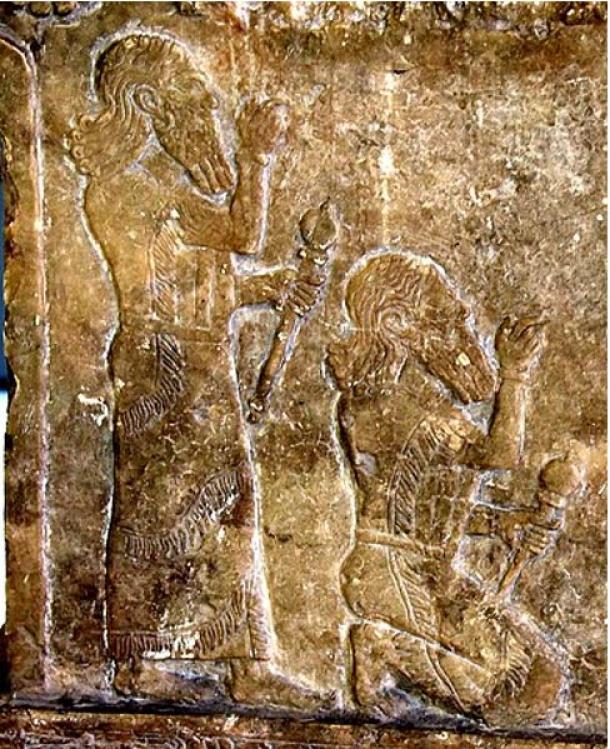 Detail of a symbolic base with a cuneiform inscription of Tukulti-Ninurta I, 13th century BCE. From the Temple of Ishtar at Assur, Iraq. Pergamon Museum, Berlin, Germany. (Osama Shukir Muhammed Amin FRCP(Glasg)/CC BY-SA 4.0)