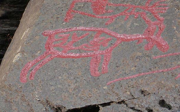 Detail of the Glösa rock art. (Britt-Marie Sohlström/ CC BY NC ND 2.0)