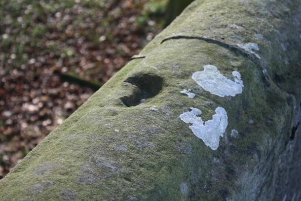 The ‘Devil's Hoofprint’ on Broadfleet Bridge in Pilling