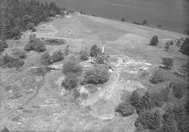 Digs and Buildings, Oak Island, Nova Scotia, Canada, August 1931.