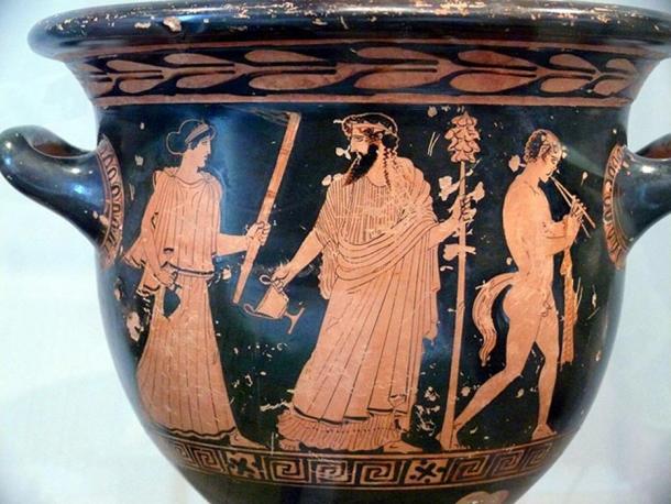 Dionysus with Thrysus Spear.