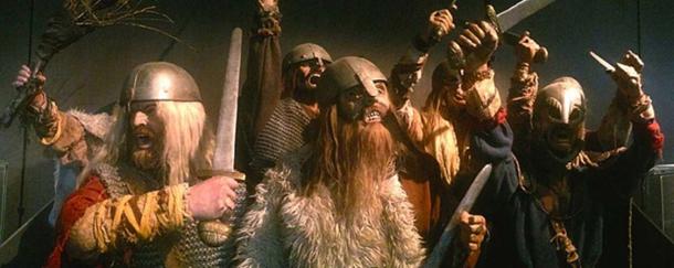 Diorama with Vikings at Archaeological Museum in Stavanger, Norway. 