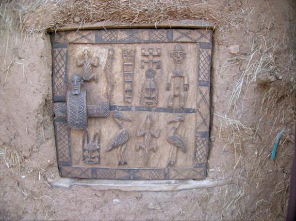 Dogon door with stylized figures (Wegmann, M/ CC BY 3.0)