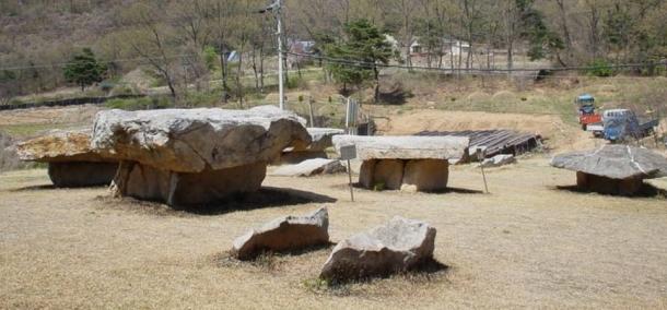 Dolmens in Osang-ri, Ganghwa Island, South Korea.