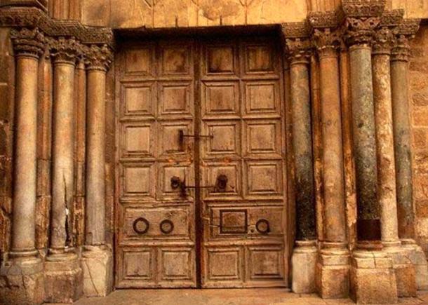 Doors to the Church of the Holy Sepulchre, Jerusalem.