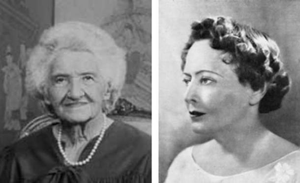 Dr. Elisabeth Caspari and Gloria Gasque