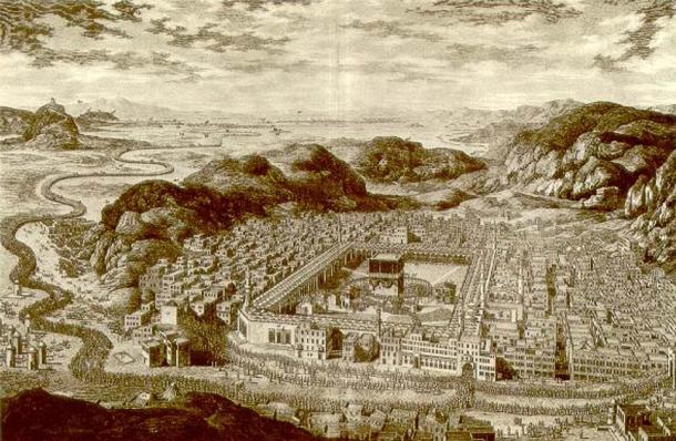 Drawing of Mecca (1850) 
