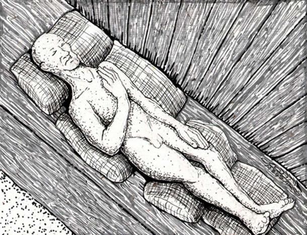 Drawing of the Solid Muldoon. (Cryptids State-by-State)