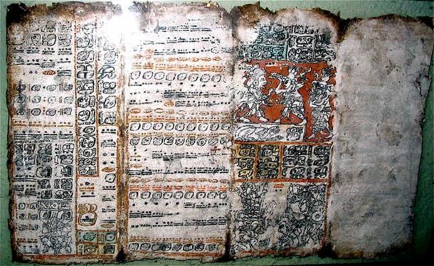 Pages of the "Dresden" Maya codex 