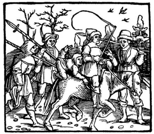 During the ride, though sitting quietly, Till exposed his behind to the townspeople, causing them to complain. (Public Domain)