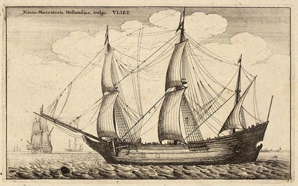 Dutch fluyt, 1677.