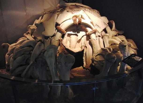 Dwelling made from Mammoth Bones (reconstruction).