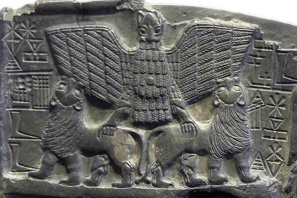 ‘Eagle of Lagash’ symbol found on votive bas relief of Dudu in the Louvre Museum. Source: Louvre Museum /  CC BY-SA 2.0