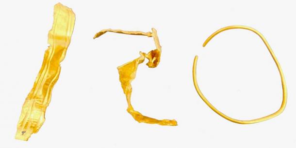 Early Minoan II gold bracelets. (Image: Culture.gr)