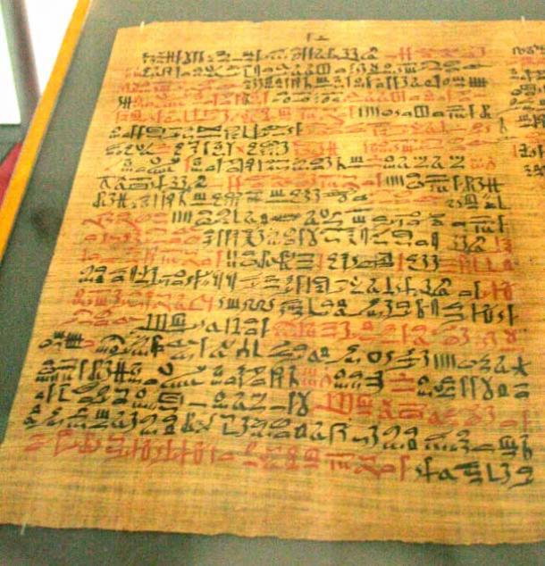 The Ebers papyrus from ancient Egypt, circa 1550 BC, included soap making recipes (PhotoHound / CC BY SA 3.0)
