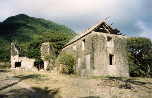 Buildings at the entrance to Eden Browne Estate. 