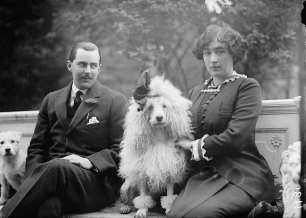 Washington Post scion Edward Beale McLean and his wife, mining heiress Evalyn Walsh McLean, in 1912. The couple owned the diamond for many years.