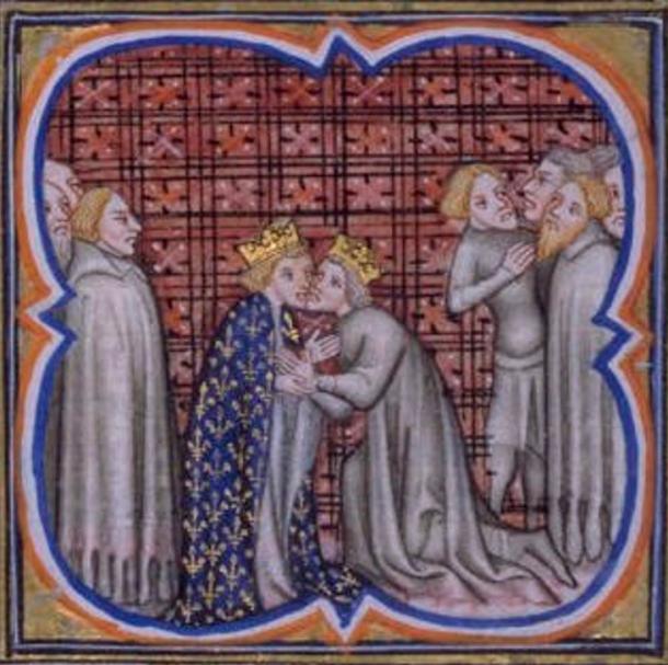 Edward I of England doing homage to Philip.