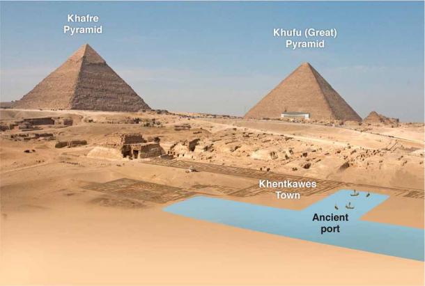 El Dr. Mark Lehner de Ancient Egypt Research Associates ha trabajado extensamente en el antiguo puerto de Giza y cómo fue utilizado por los constructores de pirámides. (Dr. Mark Lehner / Ancient Egypt Research Associates, Inc.)