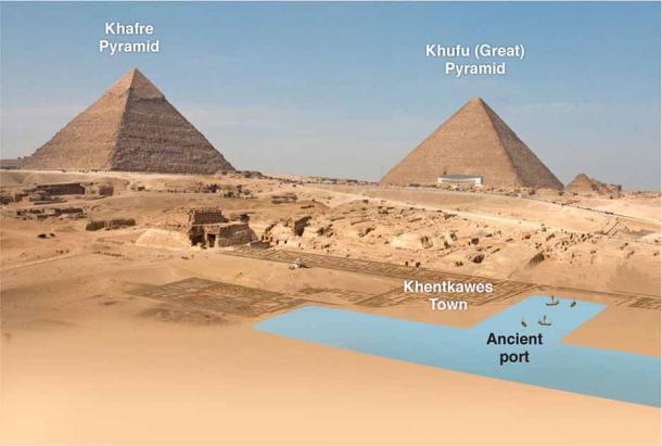 Dr. Mark Lehner of the Ancient Egypt Research Associates has done a lot of work on the ancient port of Giza and how it was used by the pyramid builders. (Dr. Mark Lehner / Ancient Egypt Research Associates, Inc.)