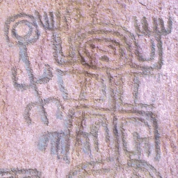 El Abra, petroglyph of the six-limbed Squatting-man design. (Public Domain)