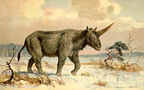 ‘Elasmotherium’ (circa 1920) by Heinrich Harder.