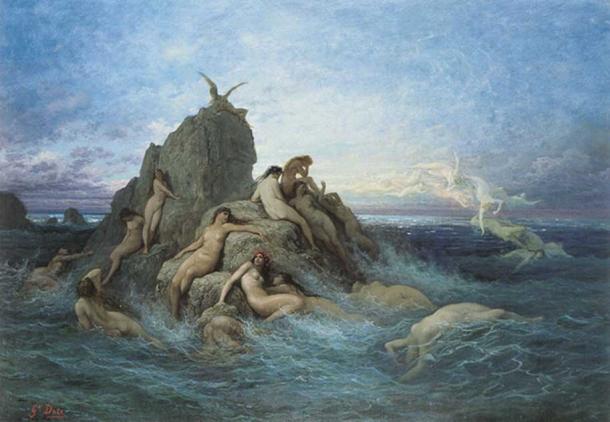 Elektra, wife of Thaumas, was an Oceanid - Naïads of the Sea. (Gustave Doré / Public Domain)