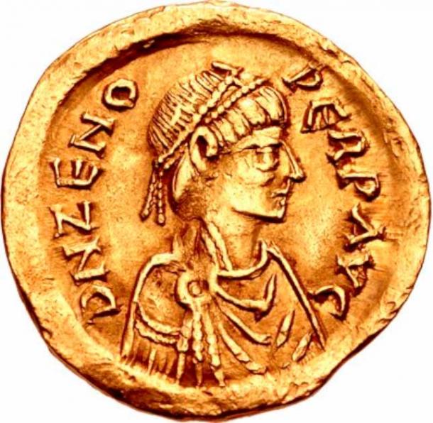 Semisis del emperador Zenón. Casa de la moneda de Constantinopla. Golpeado AD 477-491 (CC BY-SA 2.5)