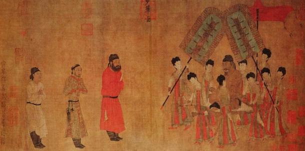 Emperor Taizong Receiving the Tibetan Envoy