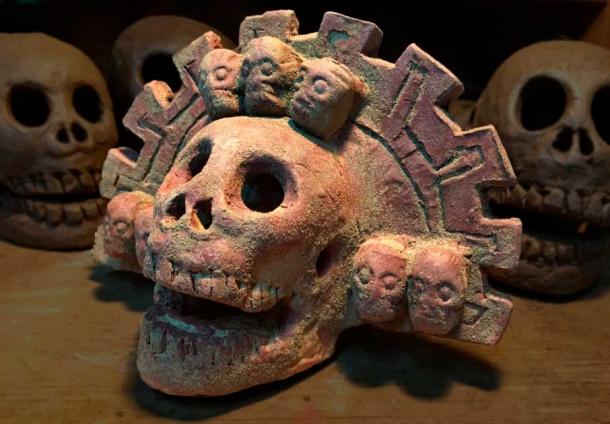 The Emperor Death Whistle depicting the Lord of the Dead, developed by Master flute maker Xavier Quijas. Aztec death whistles made piercing noises resembling a human scream, and are believed to have been used during ceremonies, sacrifices, or during battles to strike fear into their enemies.