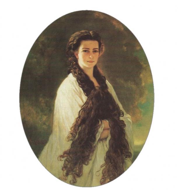 There are many beliefs surrounding very long hair. Portrait of Empress Elisabeth of Austria (1837 – 1898) with her long hair, which was perfumed and treated with egg and cognac. “Hairdressing takes almost two hours, she said, and while my hair is busy, my mind stays idle. I am afraid that my mind escapes through the hair and onto the fingers of my hairdresser. Hence my headache afterwards.”