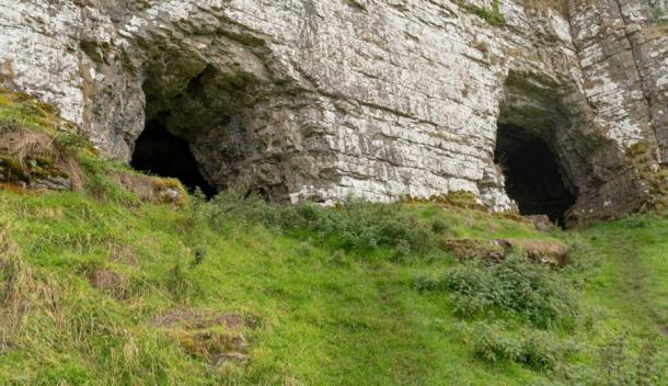 Entrance into two of the caves at Kesh. Credit: Ioannis Syrigos