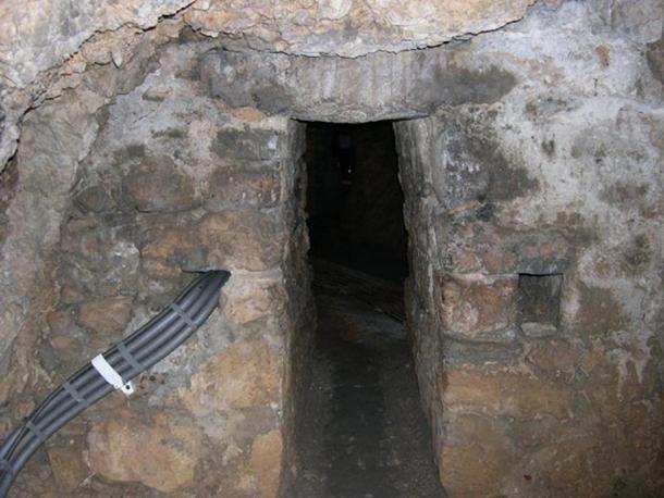 Entrance of tunnel.
