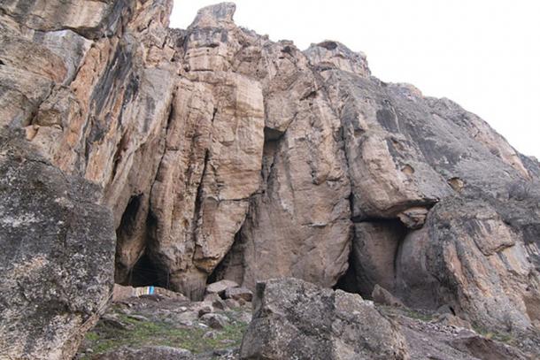 Entrance to the Areni-1 cave in southern Armenia near the town of Areni. The cave is where the world's oldest known shoe has been found