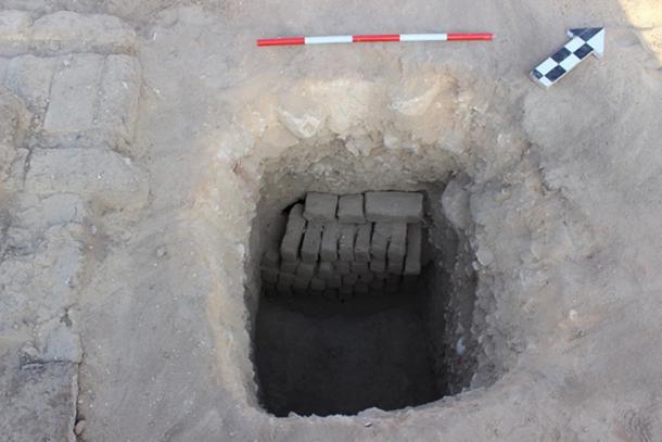 Entrance to the tomb where the mummy was found. 