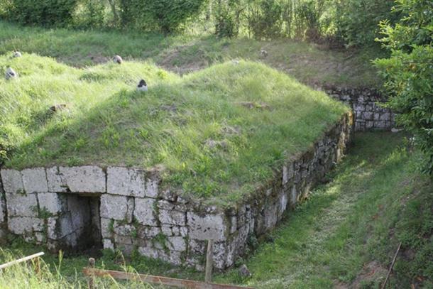 An Etruscan tomb in Orvieto.