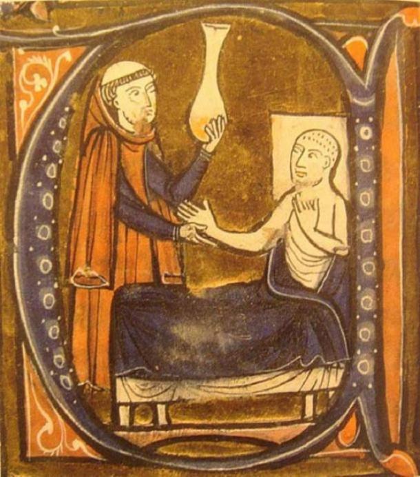 European depiction of the Persian (Iranian) doctor Al-Razi, in Gerardus Cremonensis 