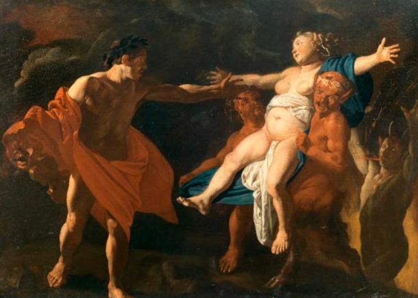 Orpheus and Eurydice, 17th century Dutch oil painting (Public Domain)
