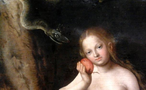 Eve is tempted by the serpent to eat the forbidden fruit. Lucas Cranach the Elder, circa 1508. (Public Domain)
