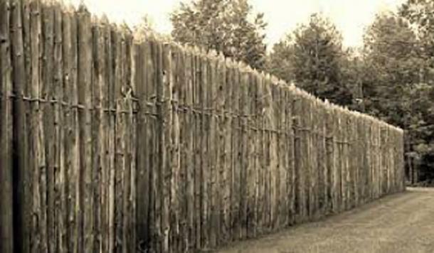 Example of a palisade constructed as a defensive structure. (Photo Credit: http://www.uk-archaeology.tv/)
